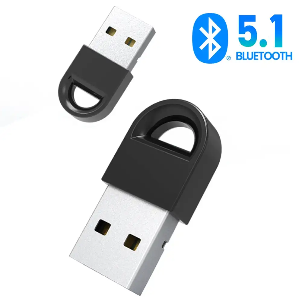 2 in 1 USB Bluetooth 5.3 5.0 Dongle Adapter for PC Speaker Wireless Mouse Music Audio Receiver Transmitter Bluetooth 5.0