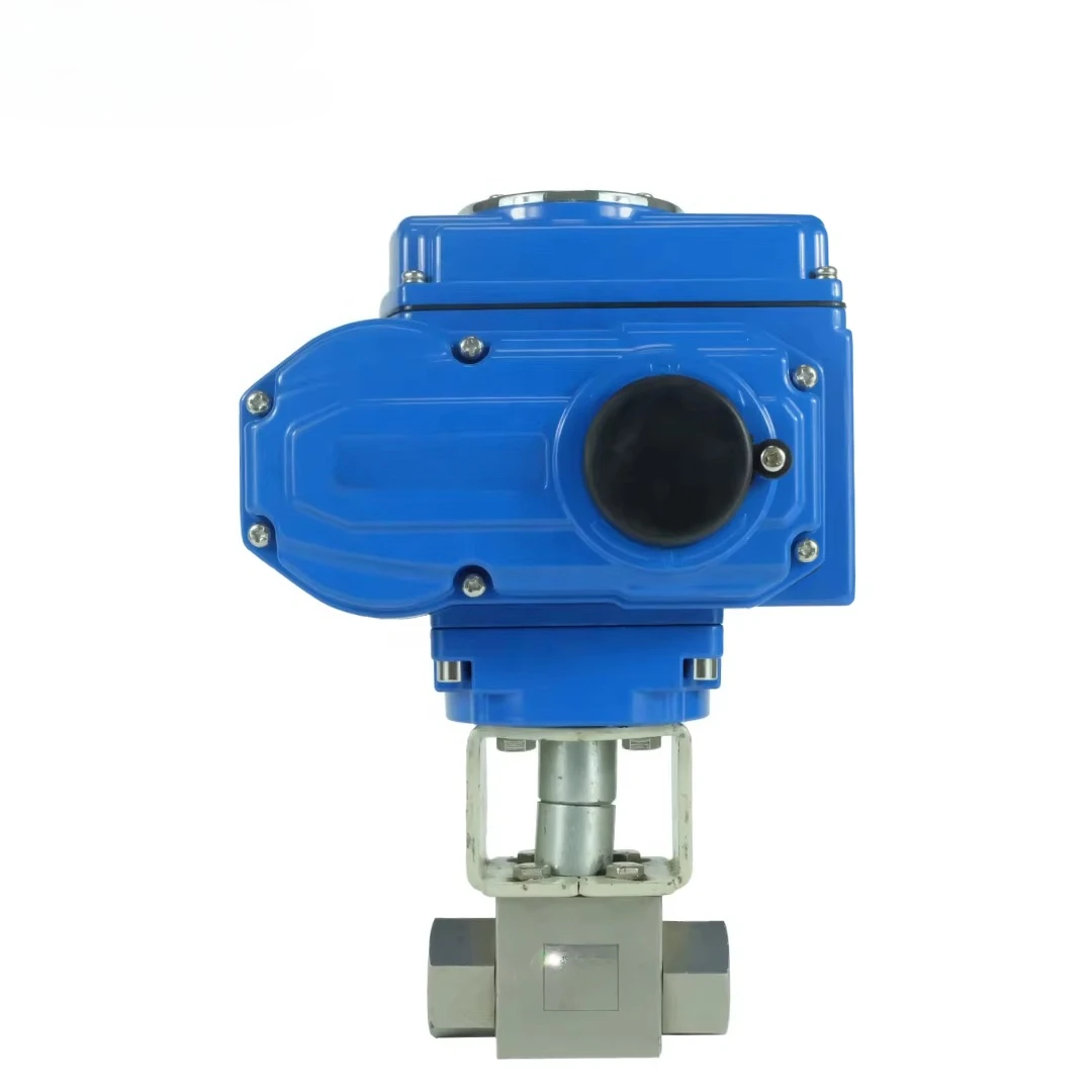 

SS316 High Pressure Electric Actuator Ball Valve 2way 6000psi Stainless Steel Electric Motorized Ball Valve BSP NPT Thread