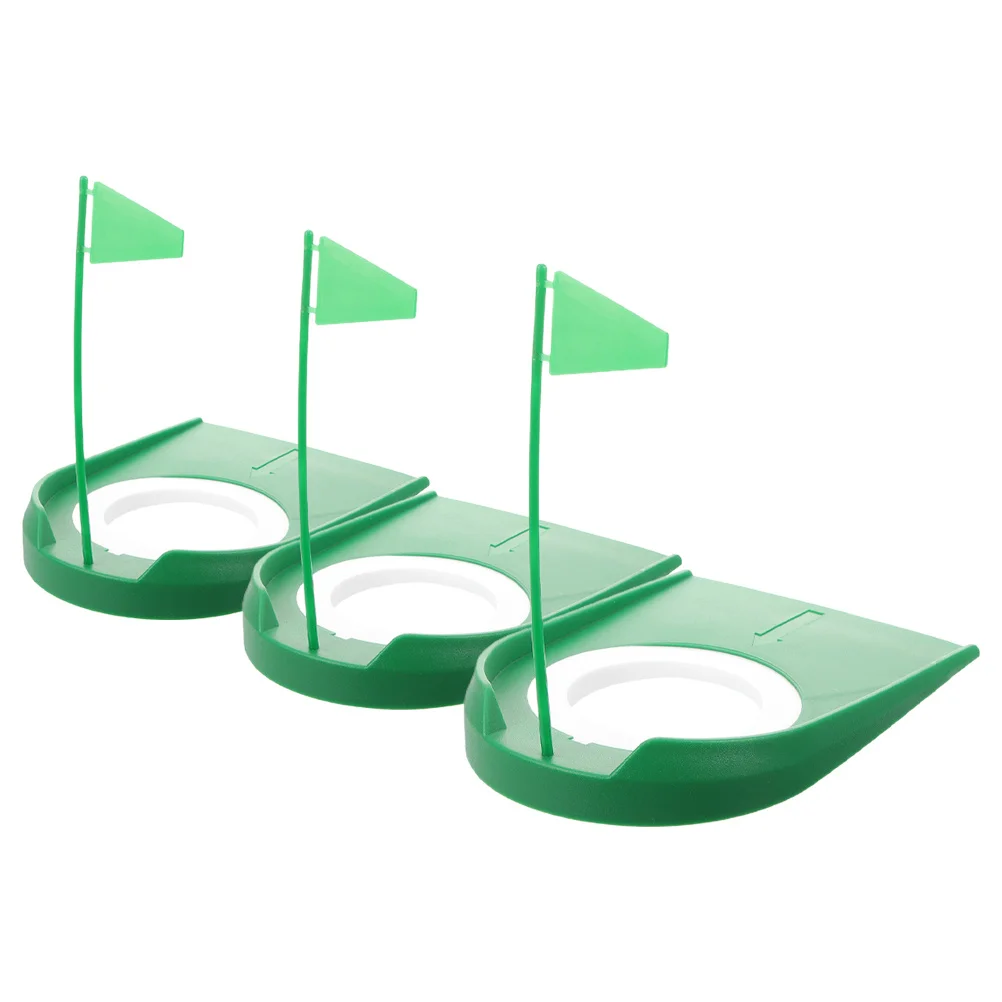 3 قطعة كوب وضع الجولف المحمول ABS التدريب المعونة ممارسة داخلية ملحق تصميم مدمج سهل الاستخدام داخلي وضع ثقب الكأس #4