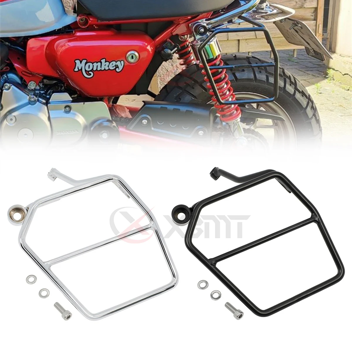 For Honda Monkey 125 2018-2024 2023 2022 2021 Motorcycle Left Saddlebag Bracket Side Trunk Bag Support Mount Holder Side Rack