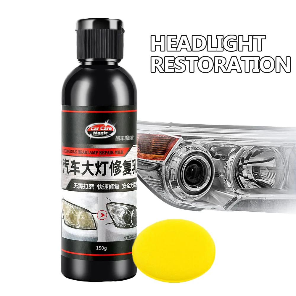 

Car Headlight Renovation Polishing Liquid Polymer for Headlights Cleaning Remove Oxidation Headlamp Scratch Remover Repair Kit