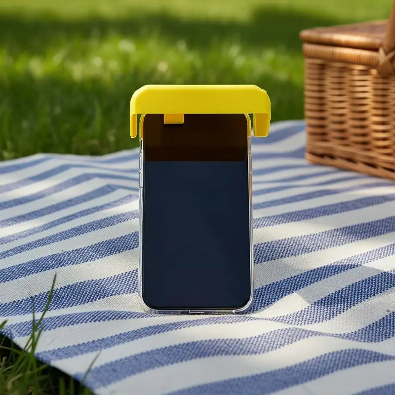 Adjustable Angle Portable Phone Sunshade for Pool Beach, 3D Printed Anti‑Glare Anti‑Reflection Umbrella, Outdoor Screen Shade