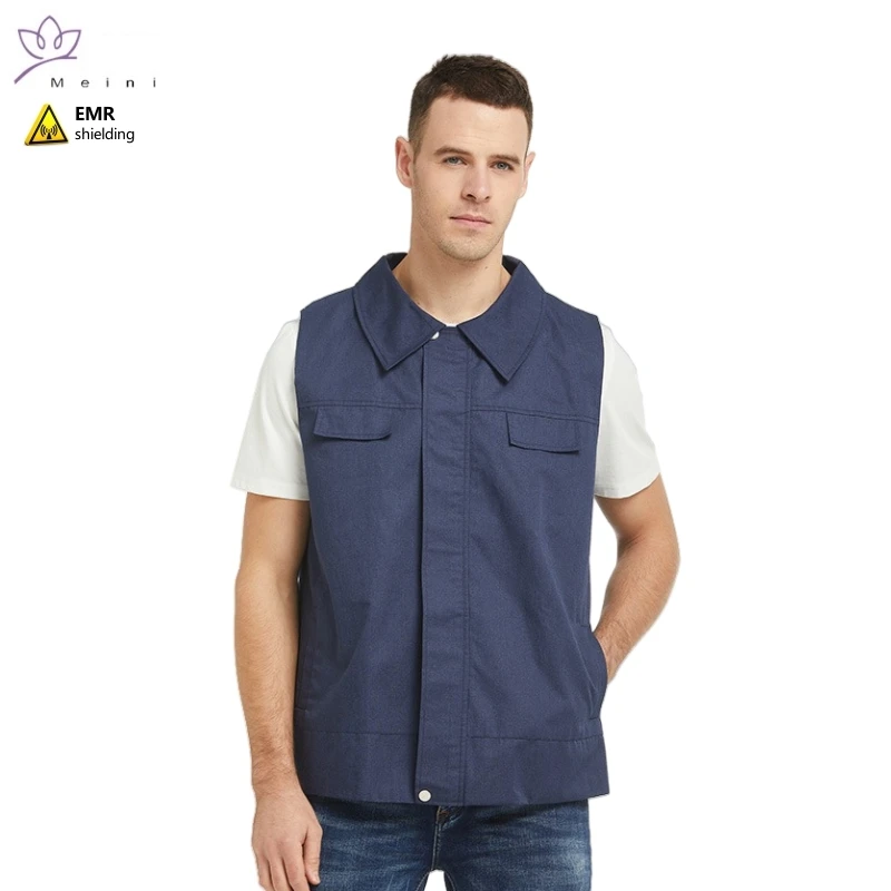 

Genuine radiation protection metal fiber vest communication stations, motor equipment Electromagnetic radiation shielding vest