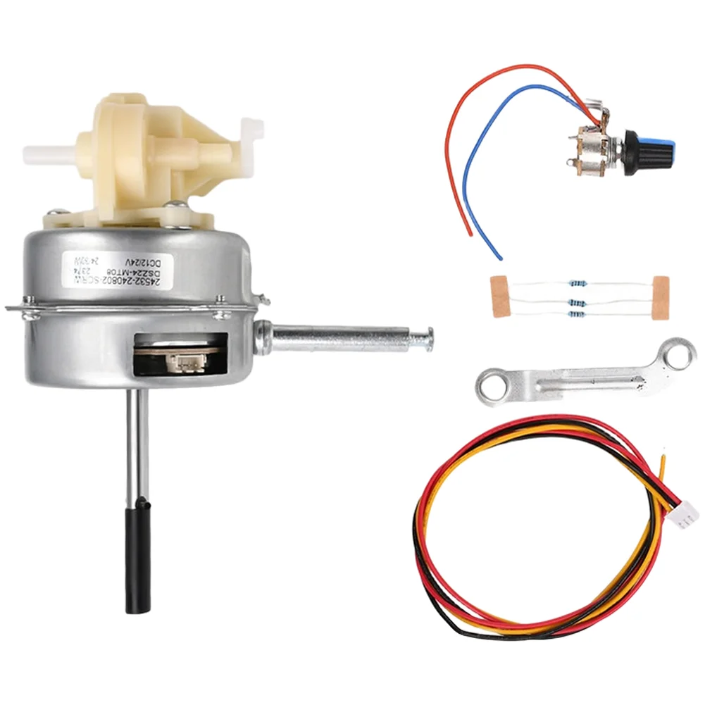 Low Voltage Brushless DC Motor 9V-28V For Table Floor Wall Fans Quiet Energy Efficient With Dual Ball Bearings Beige