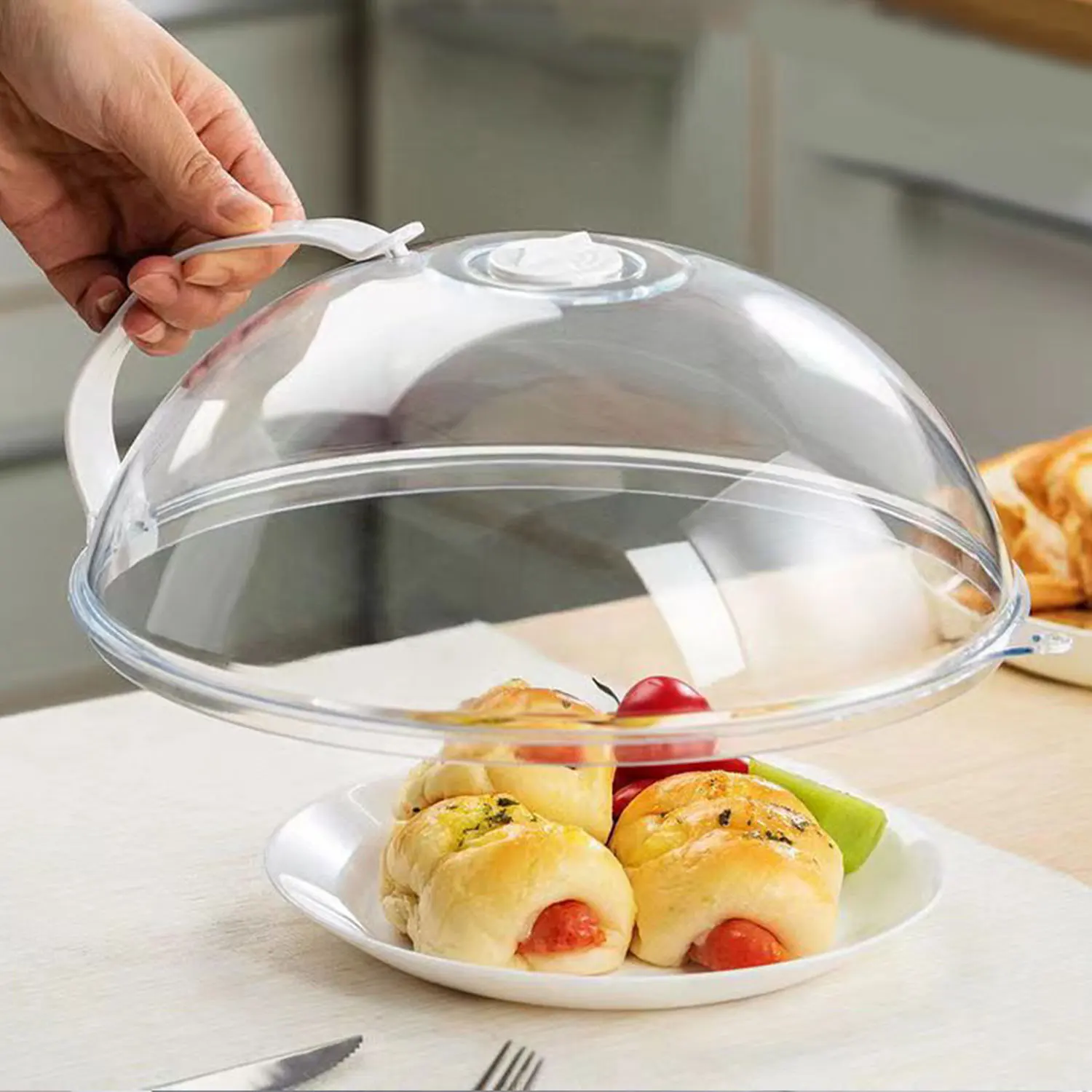 

Microwave oven special heating dustproof oil-proof food preservation cover high temperature resistant Universal hot dishes cover