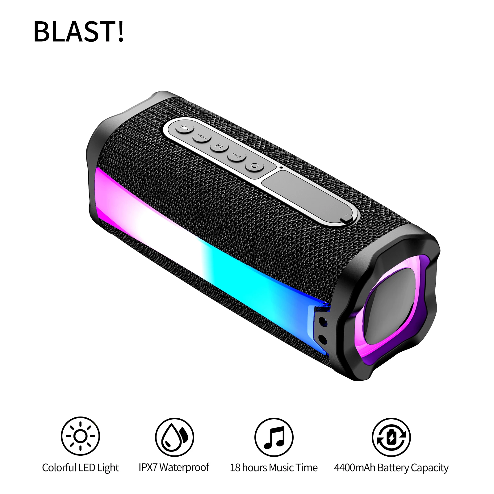 Original BLAST! S1 IPX7 Wireless Bluetooth Speaker 18 Hours Strong bass B BLAST! S1 4400mAh Bluetooth Waterproof Sports speaker