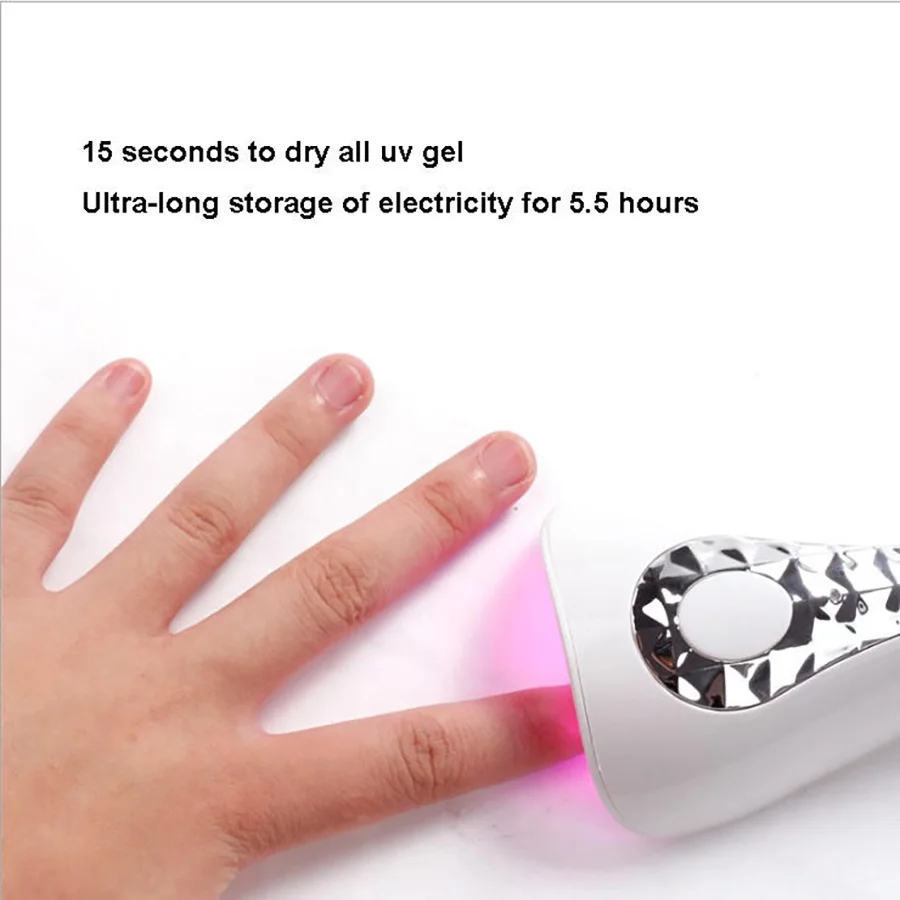 Mini suszarka do paznokci 18W, lampa do paznokci z 5 diodami LED, dwuźródłowa lampa fototerapeutyczna do suszenia żelu UV, narzędzia do manicure.