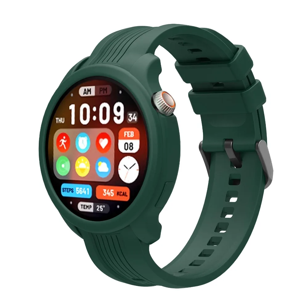 Silicone Protector Case Shockproof Colorful Shell Bumper Frame Scratch-resistant Fall Prevention for Amazfit Balance