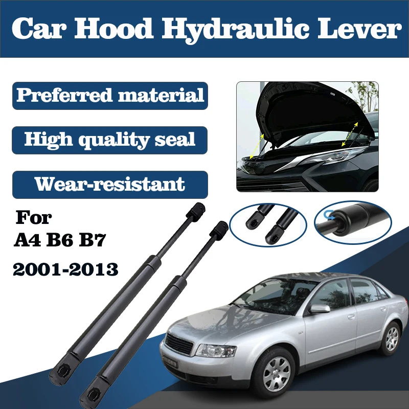 

Car Hood Hydraulic Rod For Audi A4 B6 Accessories B7 2001-2013 Bonnet Gas Shock Lift Struts Support Bar Strut Bars Interior Part