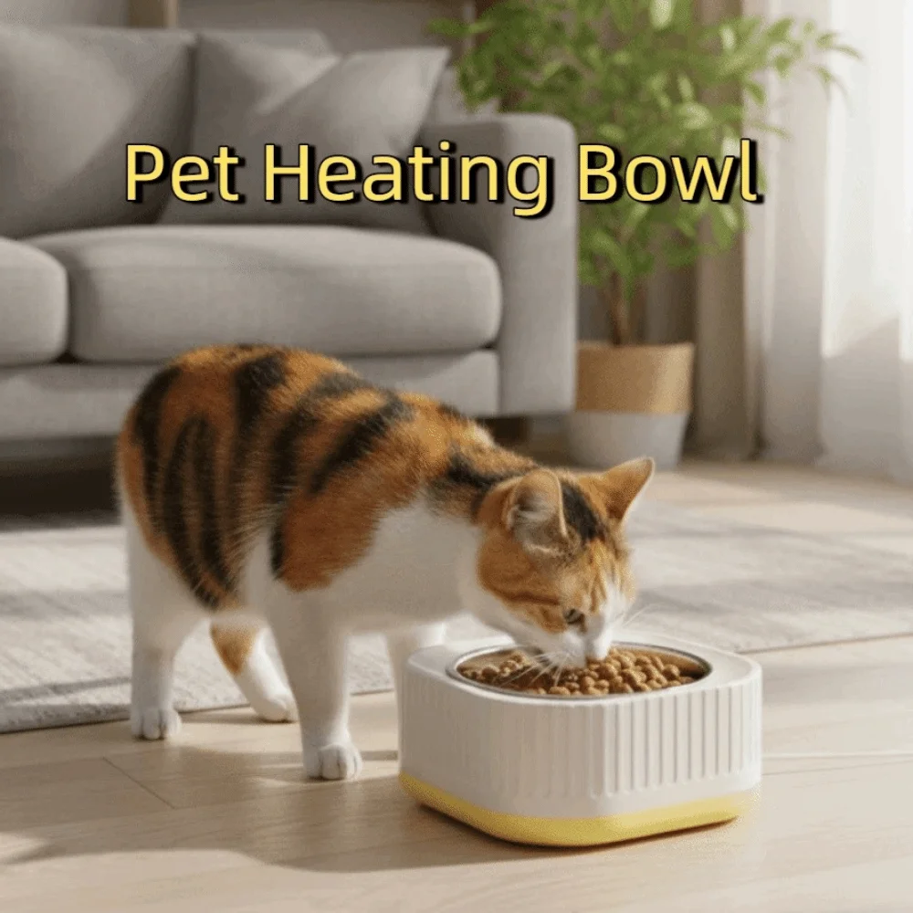

Intelligent Pet Heating Bowl Automatic Detachable Cat Water Dispenser Noiseless Constant Pet Water Warmer for Cats Dogs