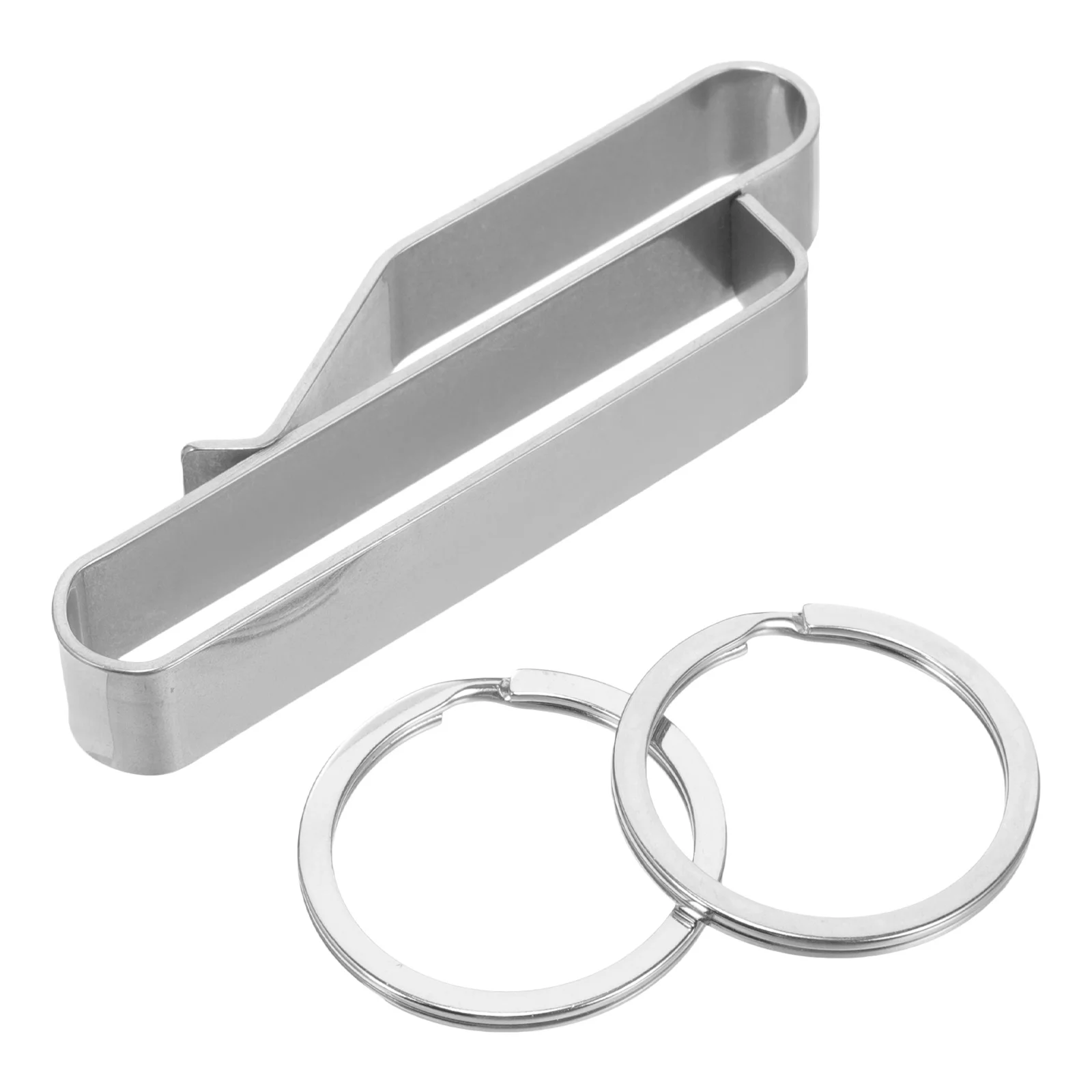 

2pcs Ring Stainless Belt Clip For Men Metal Holder Keychain Metal Belt Key Clips Hook Waist Key Clips Camping Hiking Outdoor