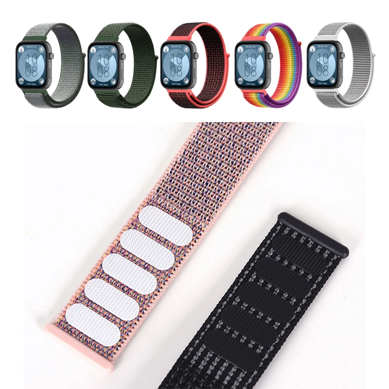 Nylon Woven Strap For Huawei Watch Fit 3 Sport Loop Bracelet Replaceable Wristband Fit3 Adjustable Wrist Band Adater Accessories