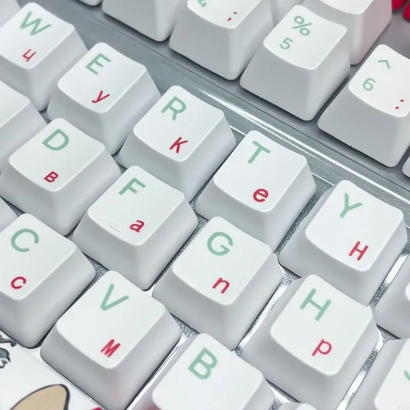 

Coral Sea Themed PBT Keycaps Russian Keycaps for 98/104/108 Mechanical Keyboards