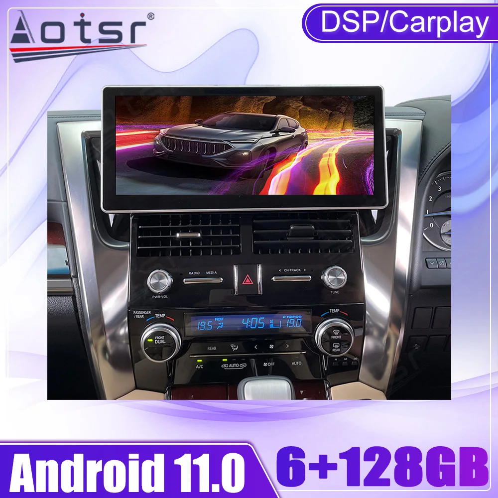 

128G For Toyota Alphard 30 2015-2019 Android 12.3'' HD Screen Car Radio Tape Recorder Multimedia player GPS Navigation Head Unit