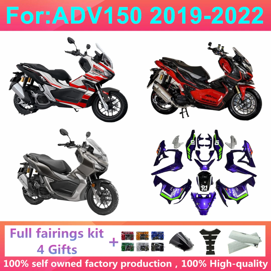 Komplettes Motorrad-Verkleidungsset passend für ADV150 2019 2020 2021 2022 Kunststoff-Karosserie Vollverkleidungen