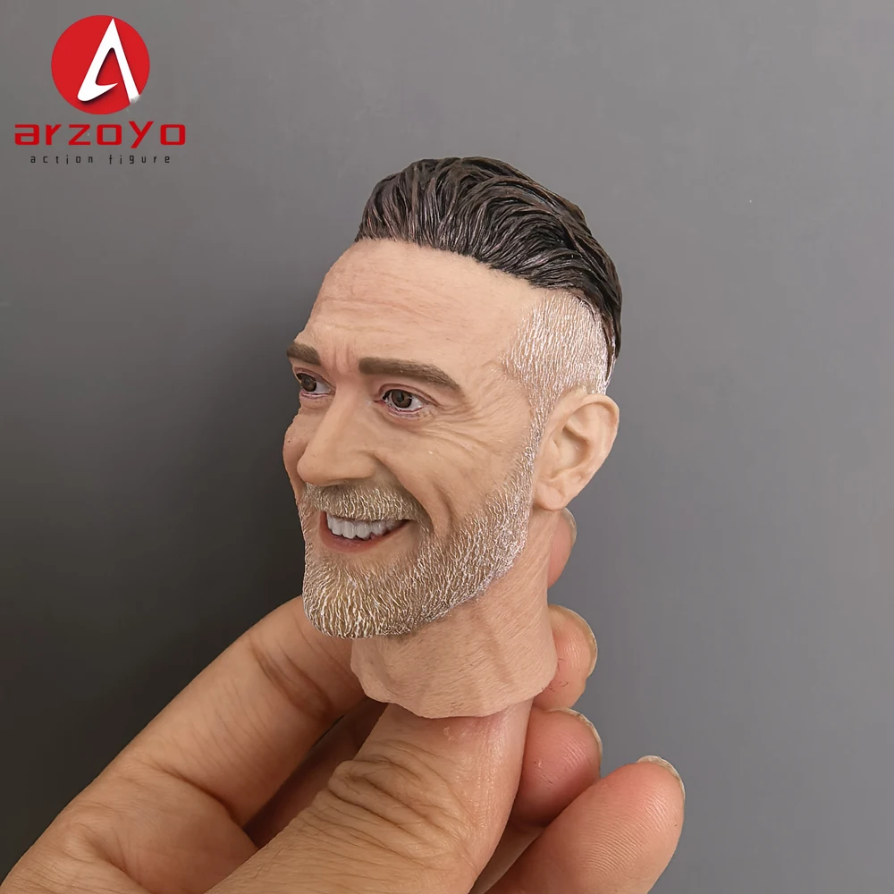 1/6 Negan Jeffrey Dean Morgan Head Sculpt Carving Model Fit 12'' Male Soldier Action Figure Body Dolls