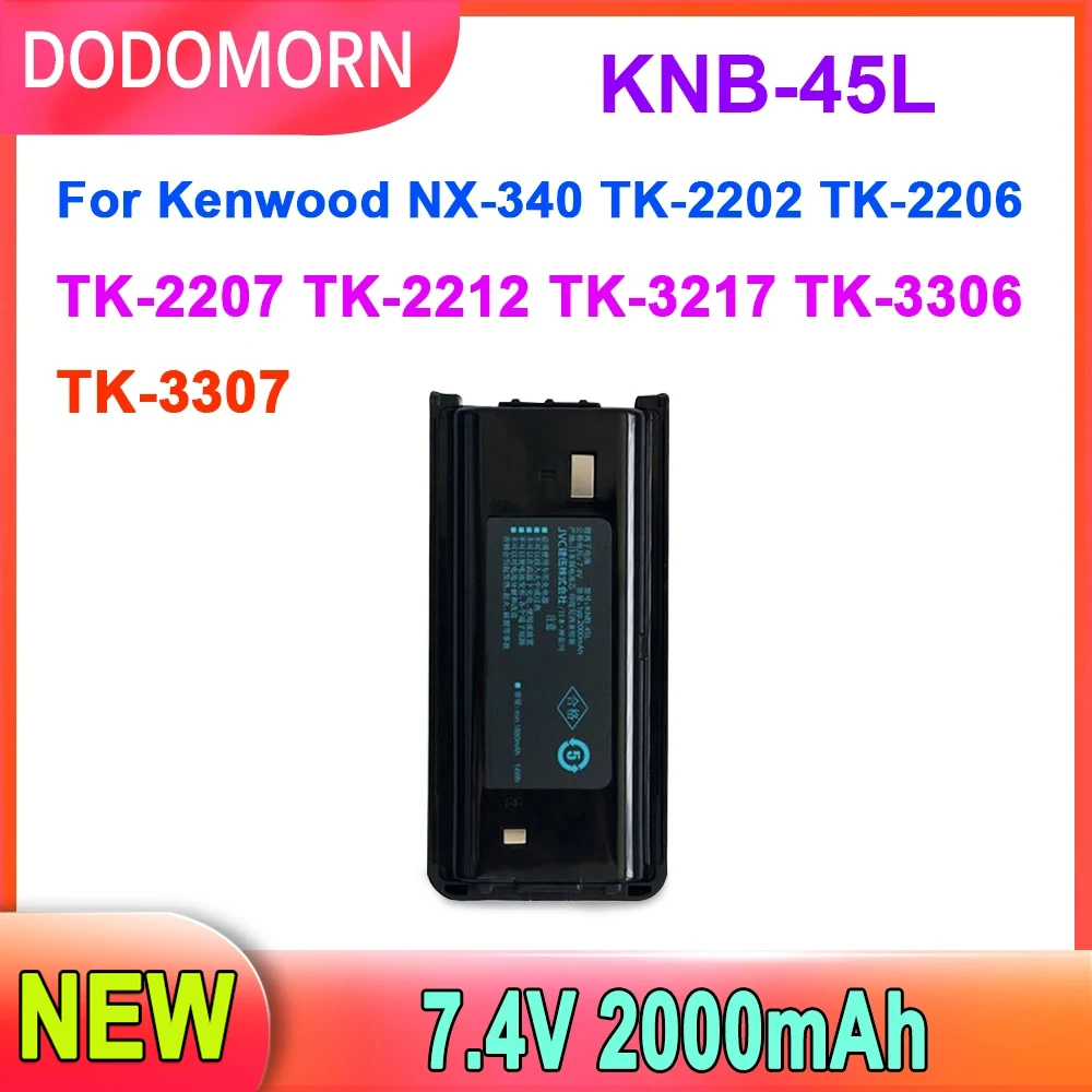 

NEW KNB-45L High Quality Battery For Kenwood NX-340 TK-2202 TK-2206 TK-2207 TK-2212 TK-3217 TK-3306 TK-3307 7.4V 2000mAh