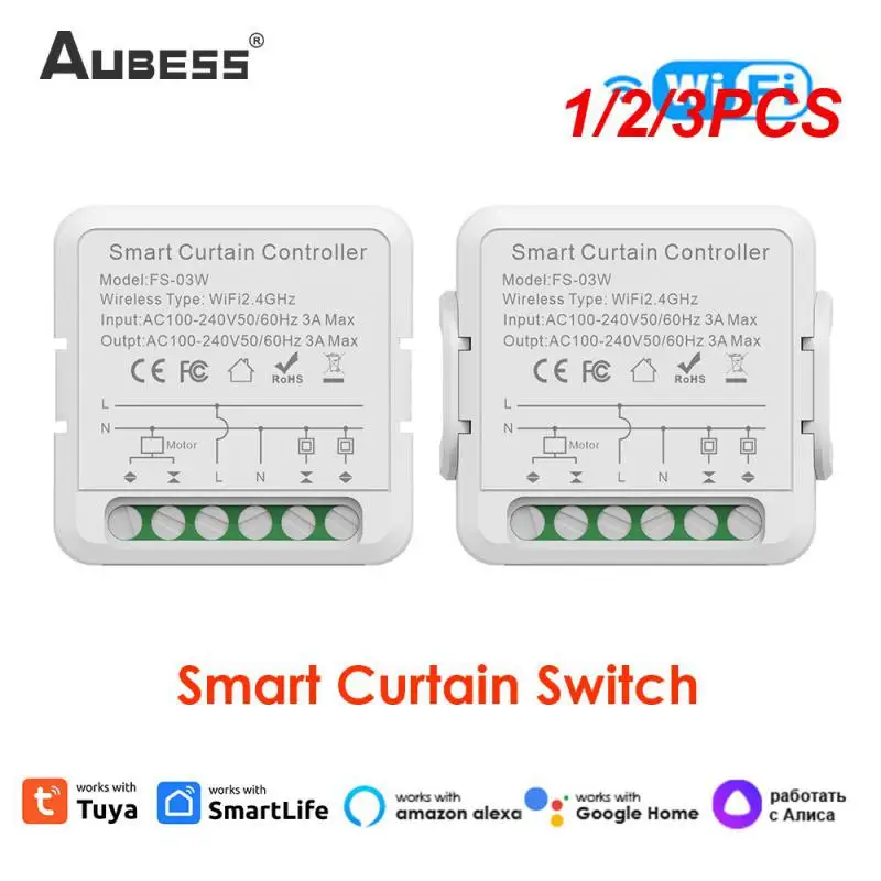 

1/2/3PCS Tuya WiFi Roller Blinds Switch Smart Switch for Motor Rolling Shutter Doors Smart Life APP Control Alexa