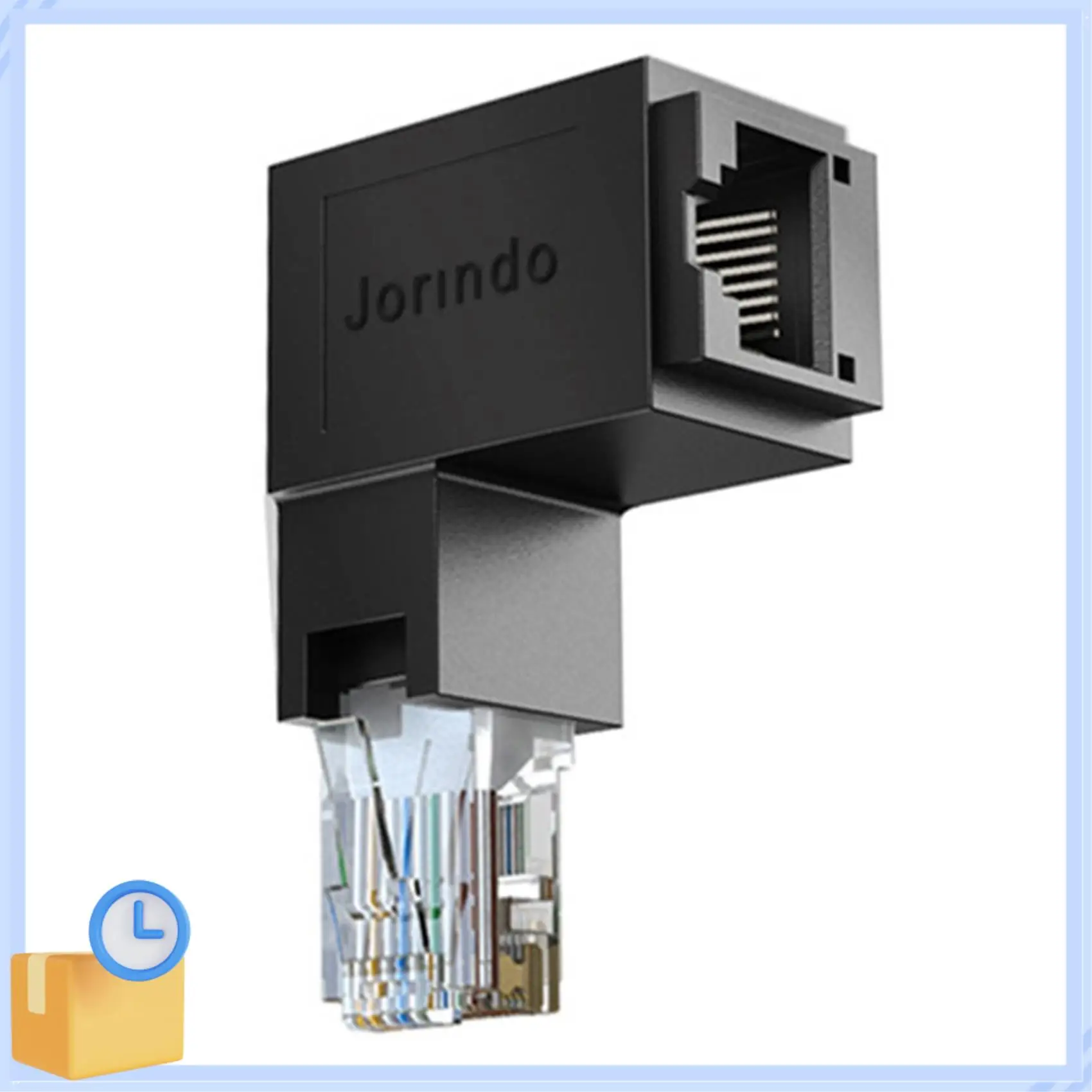 Populaire RJ45 Man-vrouw Ethernet Adapter Netwerk Extender 90 Graden Voor CAT5E CAT6 CAT8 Ethernet Kabel Connector