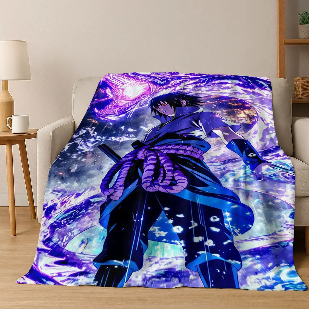 

3D Japanese Anime N-Naruto Cartoon Flannel Blanket Soft Warm Throw Blanket for Bed Bedroom Living Room Travel Picnic Gift
