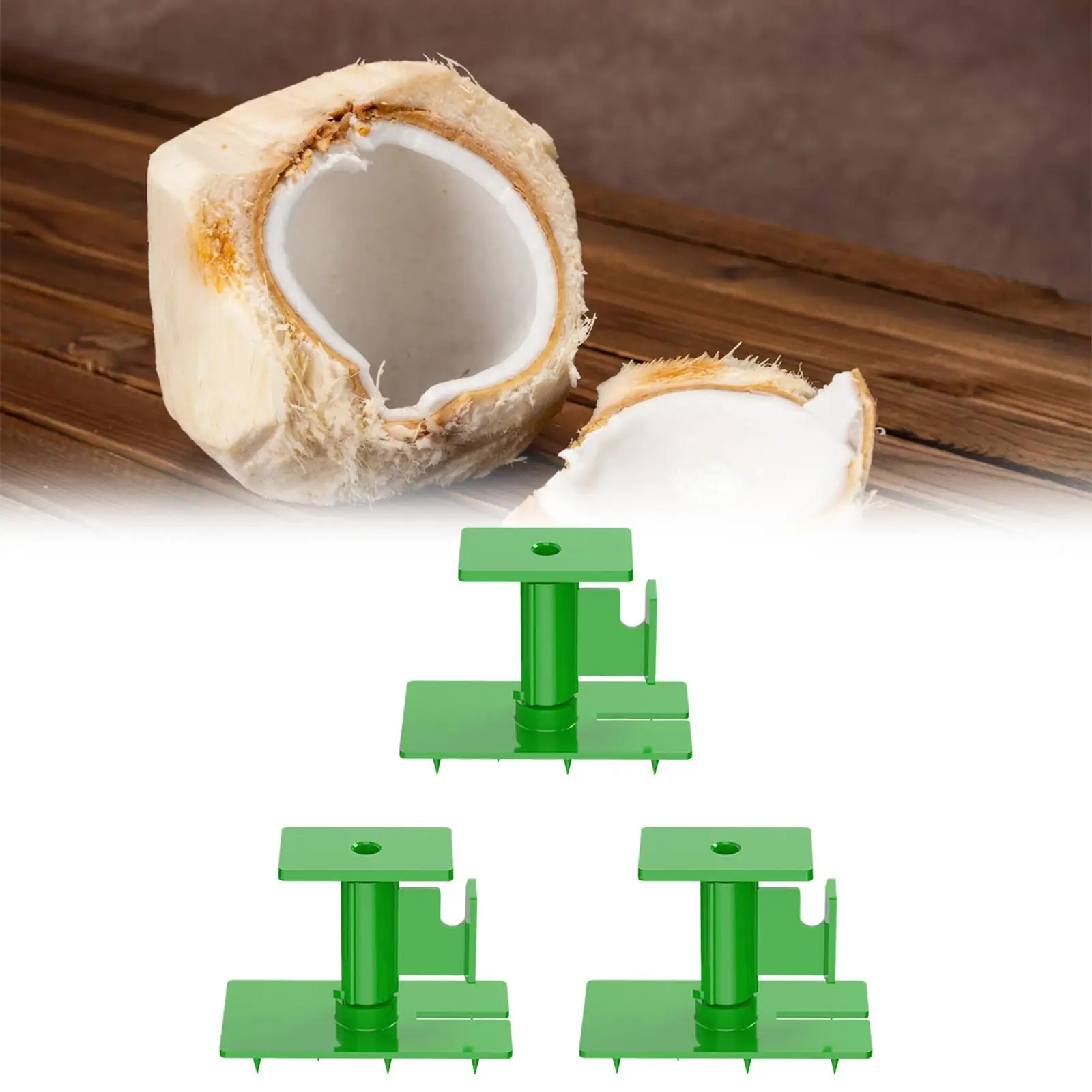 

3x Coconut Hole Puncher Punching Tool Sturdy Accessories Ergonomic Design