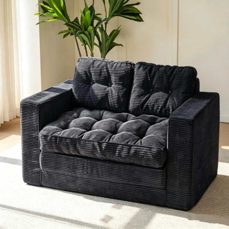 Simple modern style living room vacuum compression sofa double sofa bed