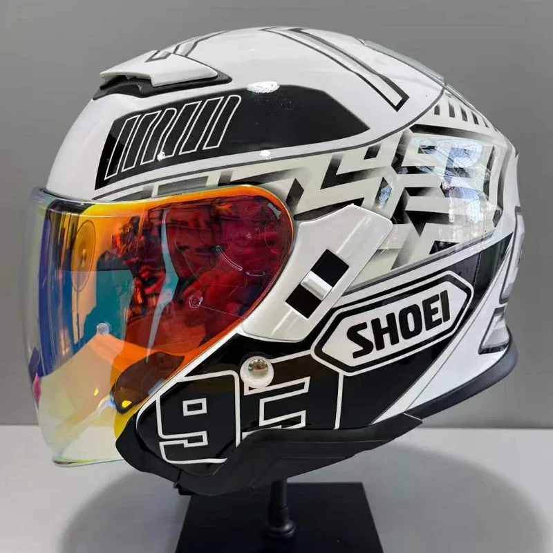 Shoei J-Cruise II 4 TC-6 Jet Helmet 3/4 Open Face Helmet Men Women Dual Lenses Jet Retro Scooter Motorcycle Half Helmets