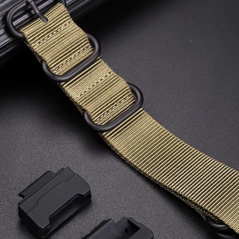 Для Casio Square Block dw 5600 DW-5600 GW-B5600 GM-5600 Холщовый ремешок для часов с мужским ремешком DW5600 Модифицированный нейлоновый ремешок для часов