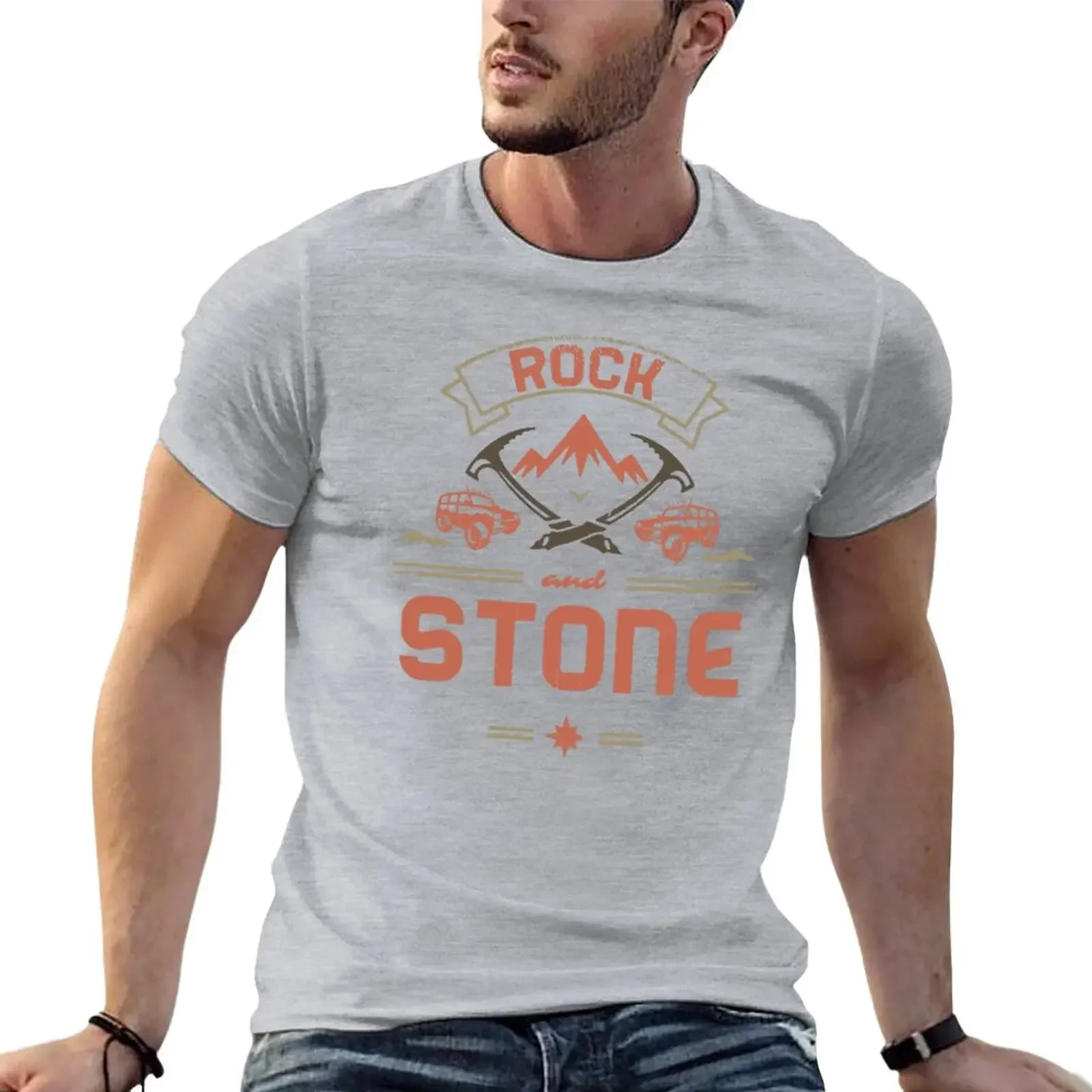 Déép Róck Gáláctíc ROCK AND STONE 1 T-Shirt sublime plus size clothes custom t shirt mens white t shirts