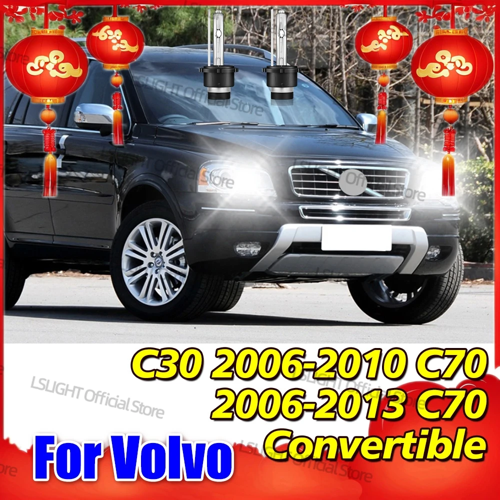 

2 ксеноновых лампы HID D2 D2S 6000K 8000K 10000K для Volvo C30 2006-2010 C70 2006-2013 C70 Кабриолетные фары 35 Вт 12 В Plug&Play