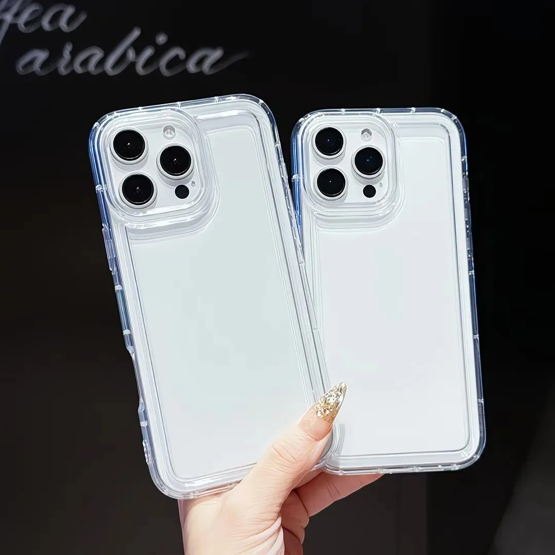 3 Stück Minimalistische Premium Transparente Stoßfeste Handyhülle für iPhone 18 17 Air 16 15 14 13 12 11 Pro Max Plus XS XR X 17E Cover – Detail 11