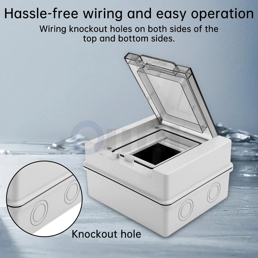 Junction Box 2/3/5/8WAY PC Plastic Outdoor Electrical IP65 Waterproof Distribution Box switch household switch box junction box