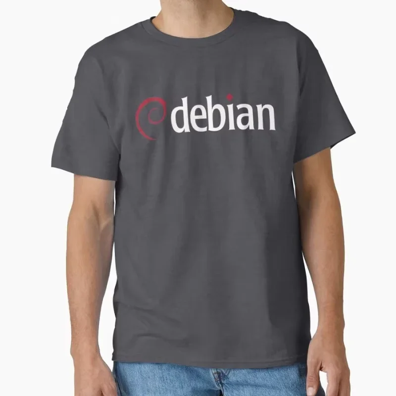 تي شيرت Dark Debian Linux Sys Admin Engineer Humor Gift لمبرمج برنامج المطور مقاس كبير تي شيرت كبير الحجم