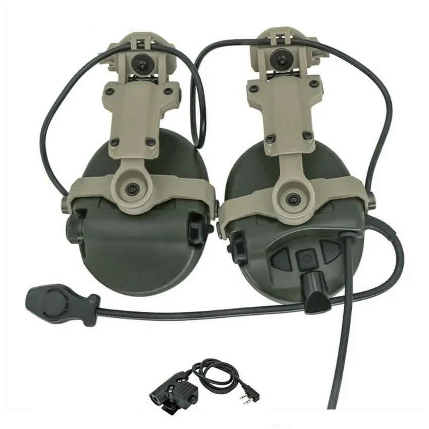 Shooting tactical sports helmet ARC rail bracket msa sordn noise-cancelling pickup headphones hearing protection