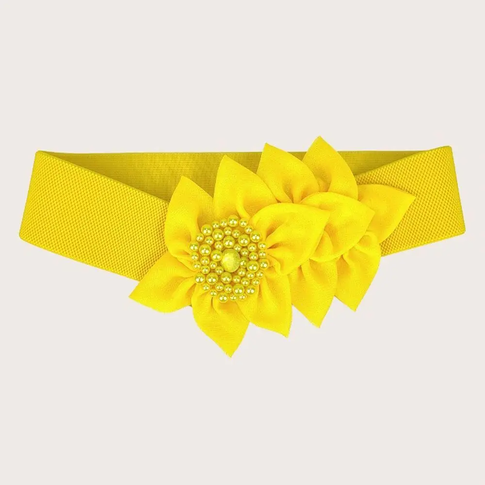 Ceinture large commandée, décoration florale exquise, décoration décontractée, ceinture solide, décoration de taille de document, décoration de vêtements environnementaux