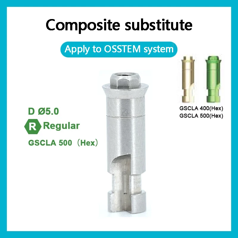 10Pcs 3 Sizes Dental Implant Transfer Analog Healing Cap Compatible OSSTEM Immediate Temporary Restoration Parts