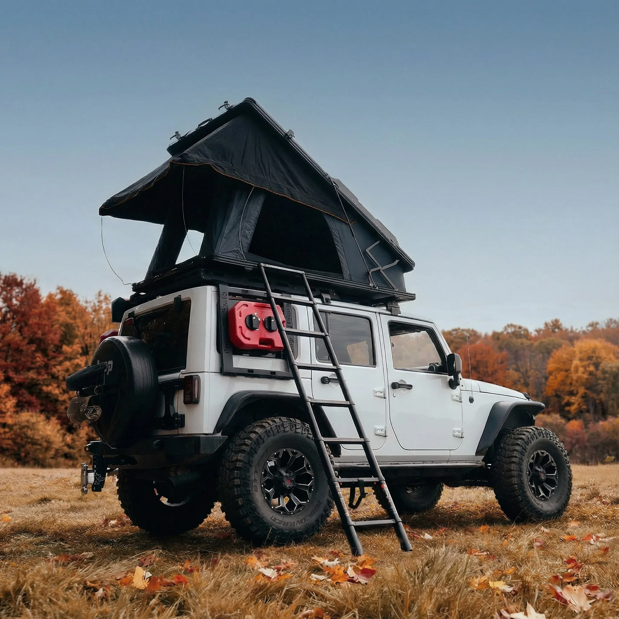 

high-quality PU3000mm waterproof bracket type travel hard shell roof tent 4 people four seasons fast automatic construction