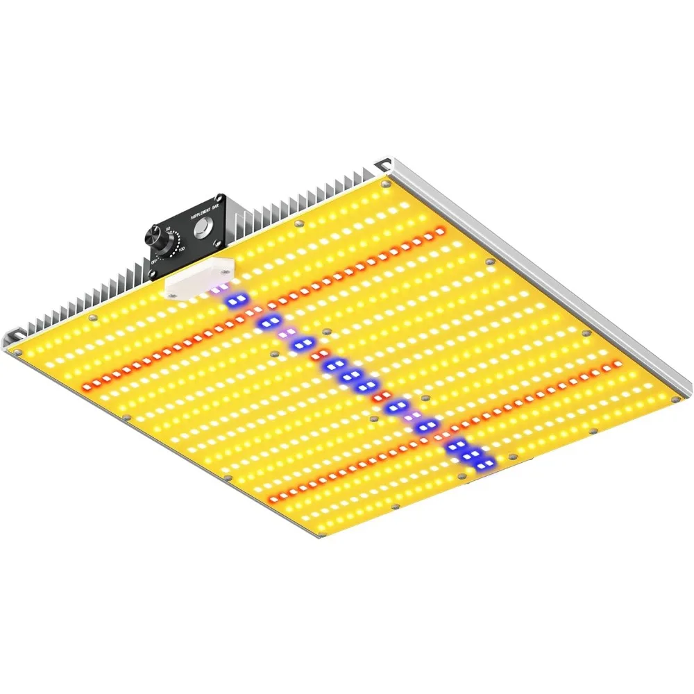 

2025 Upgraded Dimmable Full Spectrum LED Grow Light with UV&IR for Indoor Plants, Covers 3x3 Area