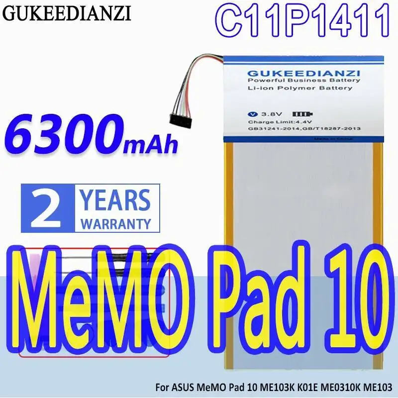

C11P1411 для Asus Memo Pad 10 ME103K K01E ME0310K ME103 6300 мАч Прочный аккумулятор для планшета