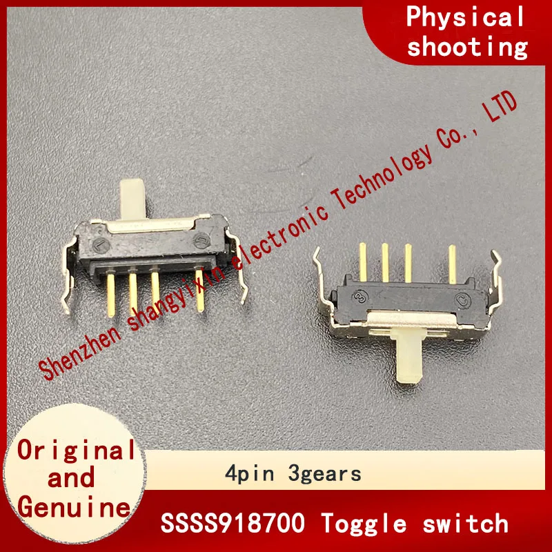 SSSS918700 Micro toggle switch with bracket Insert 4 pin 3 gear push slide key 14*4.8*4.5mm