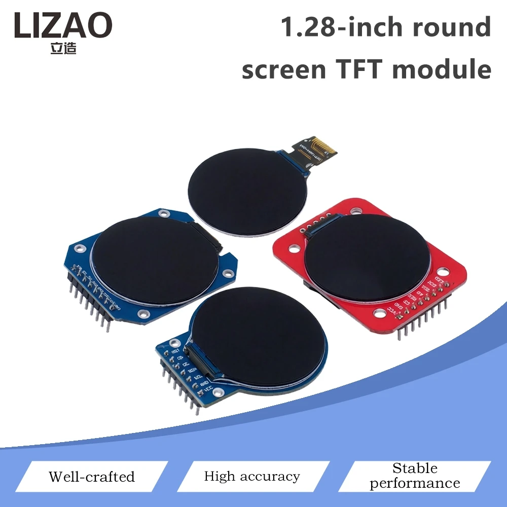 1.28 Inch Round TFT LCD Display Module 240×240 SPI Interface Circular Screen Board For Arduino MCU Development