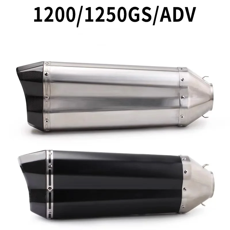Motorcycle Assembly Improved Sliding Fiber Exhaust Manifold Muffler Central Exhaust Pipe Stainless steel  For S1200XR R 1200GS