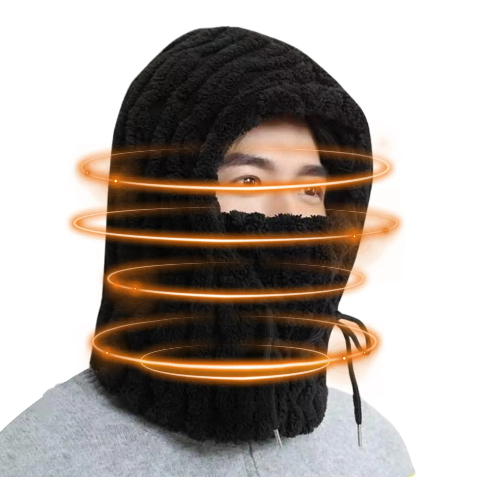 

Зимняя шапка ветрозащитная терморегулируемая грелка для лица в холодную погоду для мужчин, женщин, взрослых, верховая езда на велосипеде, пеший туризм, бег