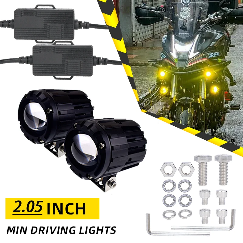 Senlo Super Bright LED Auxiliary Driving Lights for Motos Waterproof Off-Road Fog Light Bar 12V/24V 2PCS Universal Car LED Light