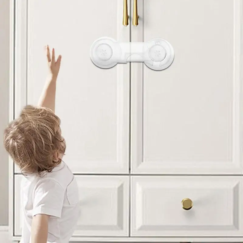 Serrure de sécurité transparente pour enfants, serrure d'armoire arina, loquet de sécurité polyvalent, aucune proposition, sécurité des enfants