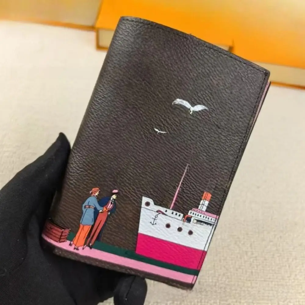 حامل جواز سفر أنيق قابل للتنفس، متعدد الوظائف، مقاوم للاهتراء، حقيبة بطاقات صغيرة مقاومة للماء، حافظة واقية للسفر