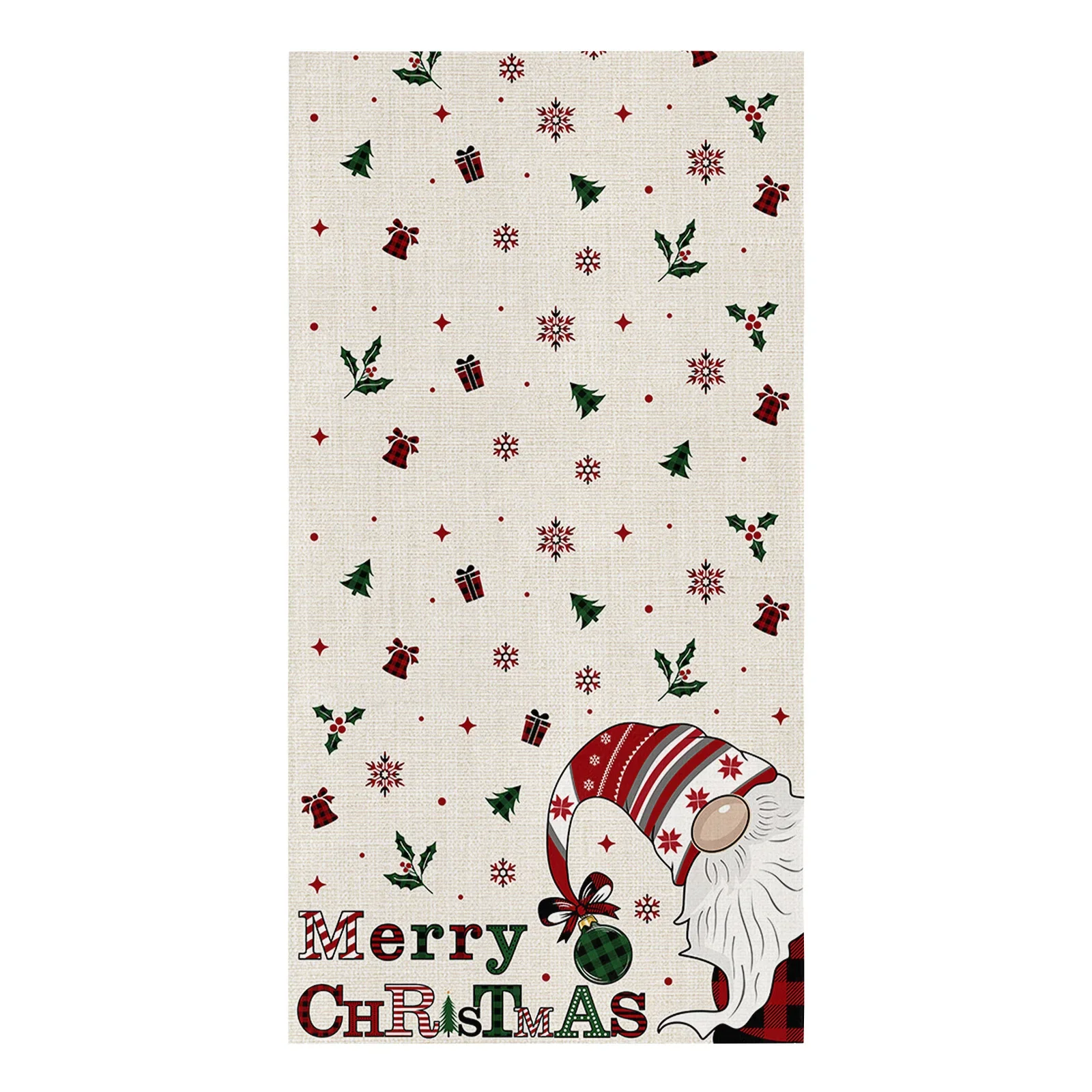 Christmas Tree Dwarf Snowflake Microfiber Cleaning Cloths Hand Towels Dishcloth Utensils For Kitchen House Things Wipe Towel