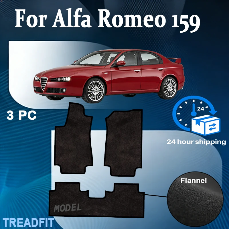 

Nylon Velour Car velour mats fit for Alfa Romeo 159 sedan, station wagon, estate, Sportwagon (2006 2007 2008 2009-2011) -black