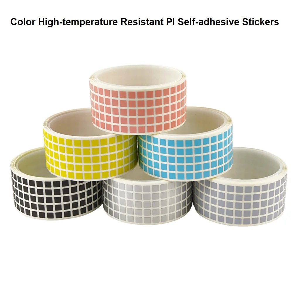 

Color High-temperature resistant PI self-adhesive soldering furnace PCB circuit board barcode stickers anti-static SMT labels