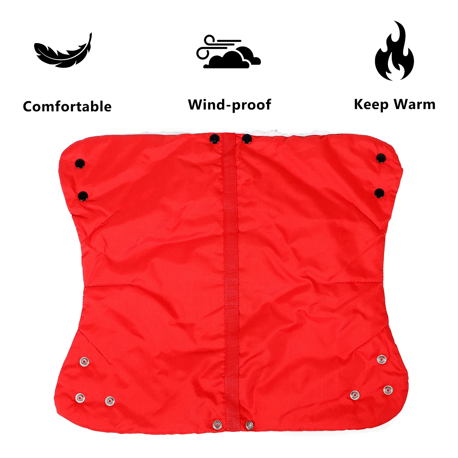 سميكة الشتاء يندبروف عربة اليد إفشل معزول عربة أطفال قفاز دافئ يدفع باليدين القفاز مكافحة تجميد عربة جهاز تدفئة محمول